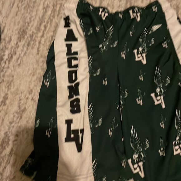 LV Falcon lacrosse shorts pockets drawstring waist falcons youth medium - Picture 2 of 6